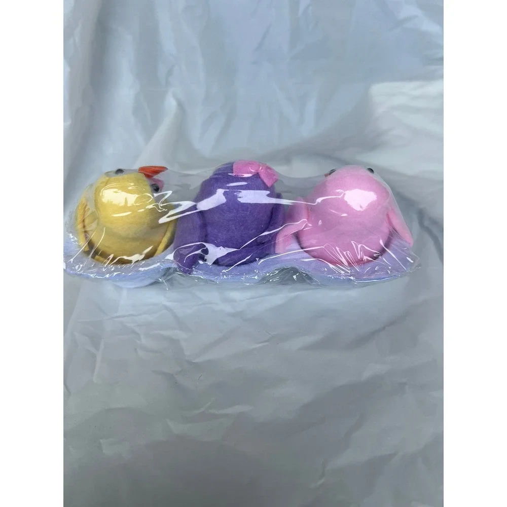 Festive Voice Mini Birds Decor 3-Pack Multicolor New Spring Easter 705456